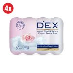 صابون حجر ديكس ورد وحليب DEX ROSE MILK SOAP 4PCS