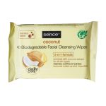 محارم مزيل مكياج سينسSENCE WIPE COCONUT 40 PCS